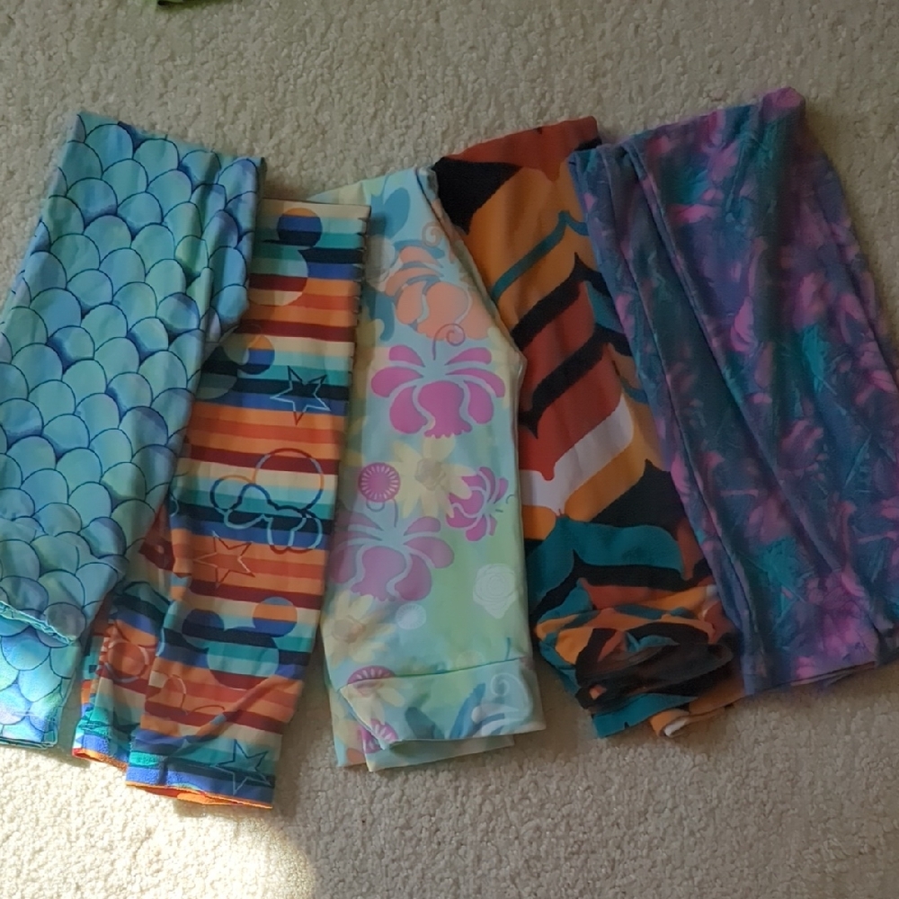 Colorful Patterned Leggings Set